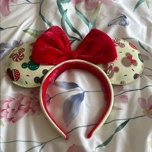Loungefly Red and Cream Minnie Mouse Ears Headband
